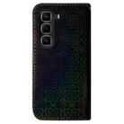 For Infinix Hot 50 Pro 4G Colorful Magnetic Buckle Leather Phone Case(Black) - 3