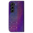 For Infinix Hot 50 Pro 4G Colorful Magnetic Buckle Leather Phone Case(Purple) - 3