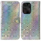 For Infinix Note 50 Pro+ Colorful Magnetic Buckle Leather Phone Case(Silver) - 1