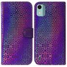 For Nokia C12 Colorful Magnetic Buckle Leather Phone Case(Purple) - 1