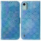 For Nokia C12 Colorful Magnetic Buckle Leather Phone Case(Blue) - 1