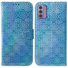 For Nokia G42 Colorful Magnetic Buckle Leather Phone Case(Blue) - 1