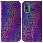 For Nokia XR21 Colorful Magnetic Buckle Leather Phone Case(Purple) - 1