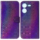 For Tecno Pova 5 Colorful Magnetic Buckle Leather Phone Case(Purple) - 1