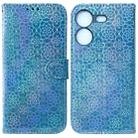 For Tecno Pova 5 Colorful Magnetic Buckle Leather Phone Case(Blue) - 1