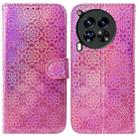 For Tecno Camon 30 Premier 5G Colorful Magnetic Buckle Leather Phone Case(Pink) - 1