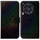 For Tecno Camon 30 Premier 5G Colorful Magnetic Buckle Leather Phone Case(Black) - 1