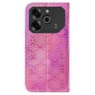 For Tecno Pova 6 5G / 6 Pro 5G Colorful Magnetic Buckle Leather Phone Case(Pink) - 3