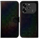 For Tecno Pova 6 5G / 6 Pro 5G Colorful Magnetic Buckle Leather Phone Case(Black) - 1