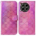 For Tecno Camon 30 4G / 5G / CL6 / CL7 Colorful Magnetic Buckle Leather Phone Case(Pink) - 1