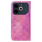 For Tecno Pova 6 Neo Colorful Magnetic Buckle Leather Phone Case(Pink) - 3