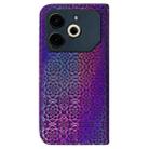 For Tecno Pova 6 Neo Colorful Magnetic Buckle Leather Phone Case(Purple) - 3