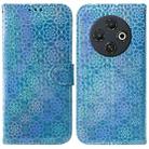 For Tecno Spark 30C Colorful Magnetic Buckle Leather Phone Case(Blue) - 1