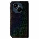 For Tecno Spark Go 1 / Pop 9 Pro Colorful Magnetic Buckle Leather Phone Case(Black) - 3