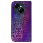 For Tecno Spark Go 1 / Pop 9 Pro Colorful Magnetic Buckle Leather Phone Case(Purple) - 3