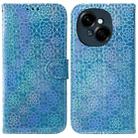 For Tecno Spark Go 1 / Pop 9 Pro Colorful Magnetic Buckle Leather Phone Case(Blue) - 1