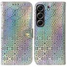 For Tecno Camon 40 Colorful Magnetic Buckle Leather Phone Case(Silver) - 1