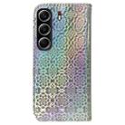 For Tecno Camon 40 Colorful Magnetic Buckle Leather Phone Case(Silver) - 3