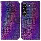 For Tecno Camon 40 Colorful Magnetic Buckle Leather Phone Case(Purple) - 1