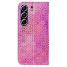 For Tecno Camon 40 Pro 4G Colorful Magnetic Buckle Leather Phone Case(Pink) - 3