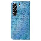 For Tecno Camon 40 Pro 4G Colorful Magnetic Buckle Leather Phone Case(Blue) - 3