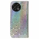 For Tecno Spark 30 Pro Colorful Magnetic Buckle Leather Phone Case(Silver) - 3