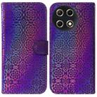 For Tecno Camon 30S / Camon 30S Pro Colorful Magnetic Buckle Leather Phone Case(Purple) - 1