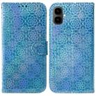 For Tecno Pop 10 / Spark Go 2 4G Colorful Magnetic Buckle Leather Phone Case(Blue) - 1