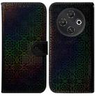 For Tecno Pop 9 5G / Spark 30C 5G Colorful Magnetic Buckle Leather Phone Case(Black) - 1