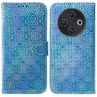 For Tecno Pop 9 5G / Spark 30C 5G Colorful Magnetic Buckle Leather Phone Case(Blue) - 1