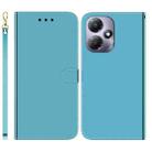 For Infinix Hot 30 Play Imitated Mirror Surface Leather Phone Case(Blue) - 1