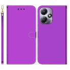 For Infinix Hot 30 Play Imitated Mirror Surface Leather Phone Case(Purple) - 1