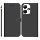 For Infinix Hot 30i Imitated Mirror Surface Leather Phone Case(Black) - 1