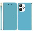 For Infinix Hot 30i Imitated Mirror Surface Leather Phone Case(Blue) - 1