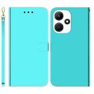 For Infinix Hot 30i Imitated Mirror Surface Leather Phone Case(Mint Green) - 1