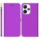 For Infinix Hot 30i Imitated Mirror Surface Leather Phone Case(Purple) - 1