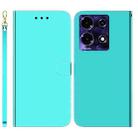 For Infinix Note 30 Imitated Mirror Surface Leather Phone Case(Mint Green) - 1