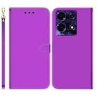 For Infinix Note 30 Imitated Mirror Surface Leather Phone Case(Purple) - 1