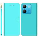 For Infinix Smart 7 African Imitated Mirror Surface Leather Phone Case(Mint Green) - 1