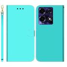 For Infinix Note 30i Imitated Mirror Surface Leather Phone Case(Mint Green) - 1