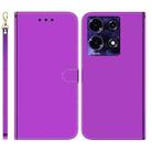 For Infinix Note 30i Imitated Mirror Surface Leather Phone Case(Purple) - 1