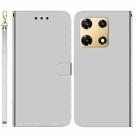 For Infinix Note 30 Pro Imitated Mirror Surface Leather Phone Case(Silver) - 1