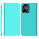For Infinix Hot 30 Imitated Mirror Surface Leather Phone Case(Mint Green) - 1