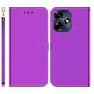 For Infinix Hot 30 Imitated Mirror Surface Leather Phone Case(Purple) - 1