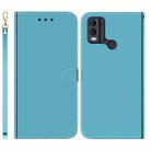 For Nokia C22 Imitated Mirror Surface Leather Phone Case(Blue) - 1