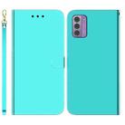 For Nokia G42 Imitated Mirror Surface Leather Phone Case(Mint Green) - 1
