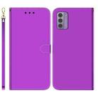 For Nokia G42 Imitated Mirror Surface Leather Phone Case(Purple) - 1