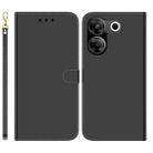 For Tecno Camon 20 Pro 5G Imitated Mirror Surface Leather Phone Case(Black) - 1