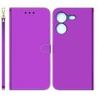 For Tecno Pova 5 Imitated Mirror Surface Leather Phone Case(Purple) - 1