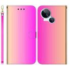 For Tecno Spark 10 5G Imitated Mirror Surface Leather Phone Case(Gradient Color) - 1